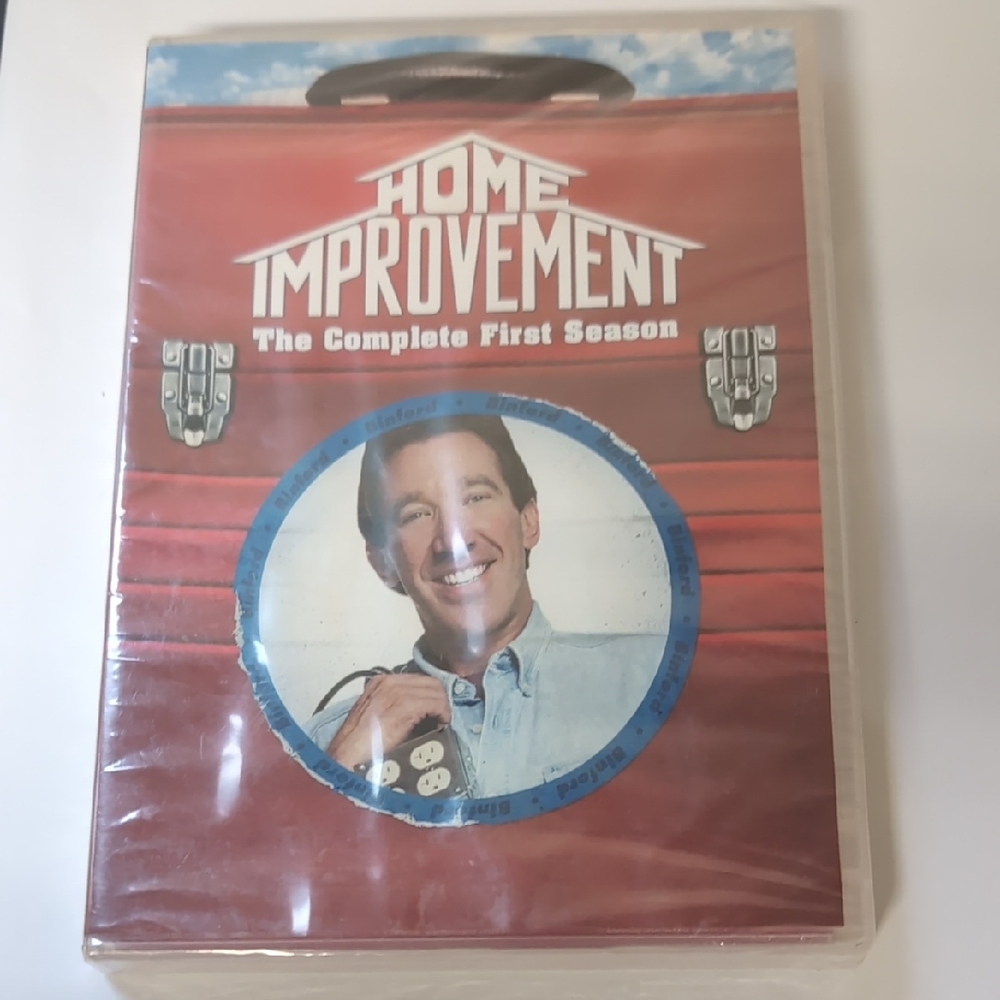 Red Home Improvement DVD Case with Circular Window